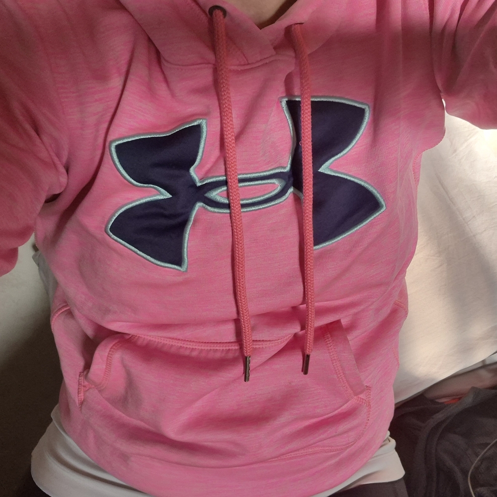 Under Armour Pink and Blue Hoodie